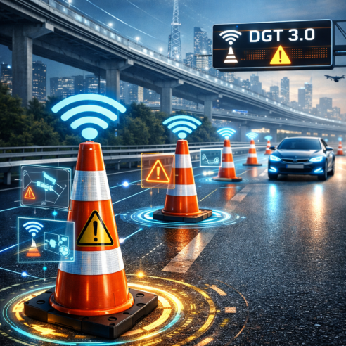 Los conos también se conectan: la carretera del futuro ya está aquí