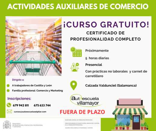 ACTIVIDADES AUXILIARES DE COMERCIO